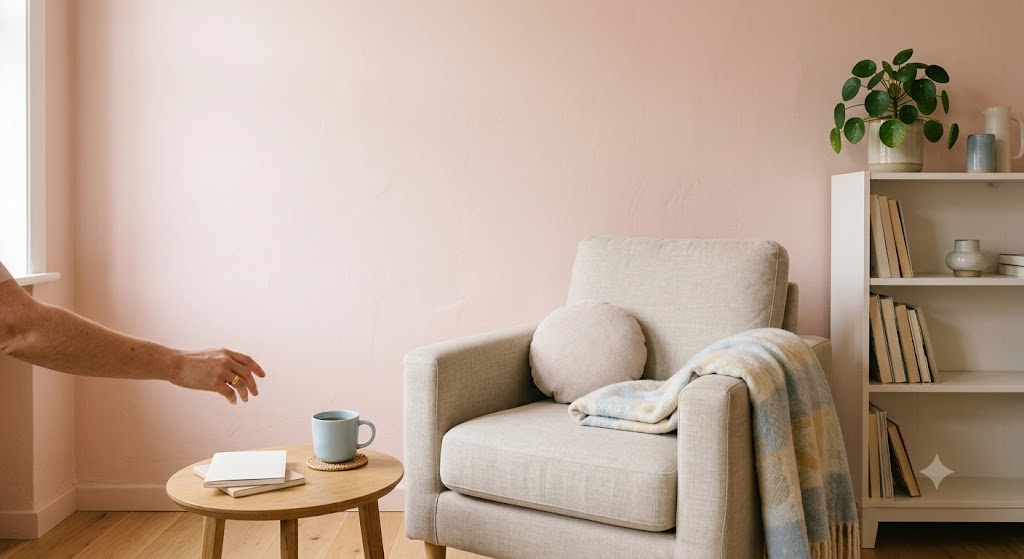 pastel interior wall