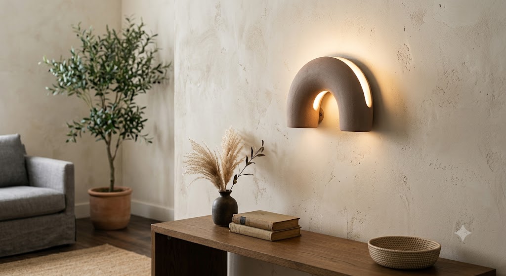 matte painted wall light